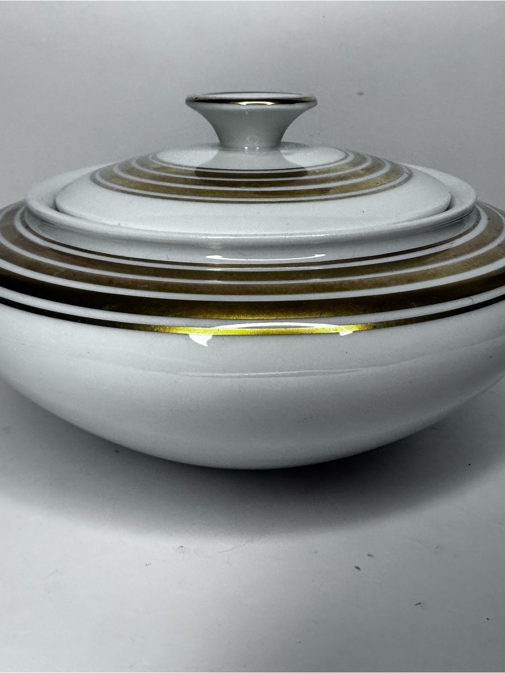 Vintage Weimar Porzellan Lidded Bowl 5” Made in Germany Petra 484 YK